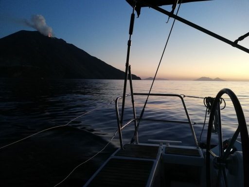 Sailing Stromboli Sunset