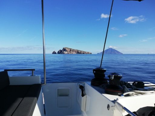 Sailing, Stromboli from Panarea