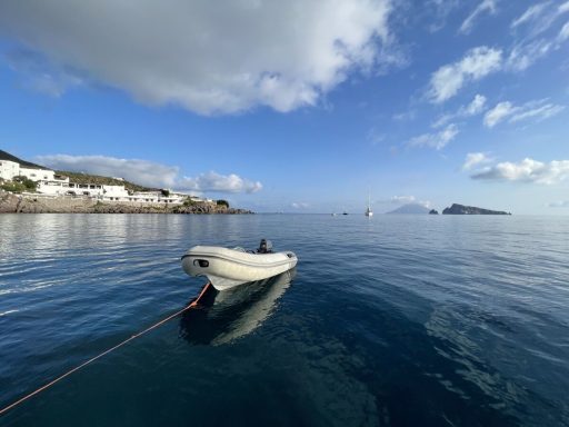 Panarea, view towards Stromboli