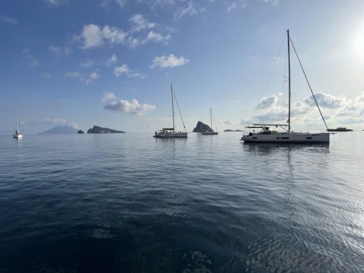 Panarea, view towards Stromboli