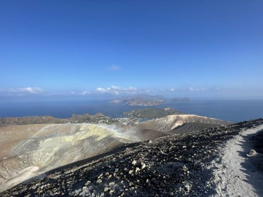 View from the top of Vulcano